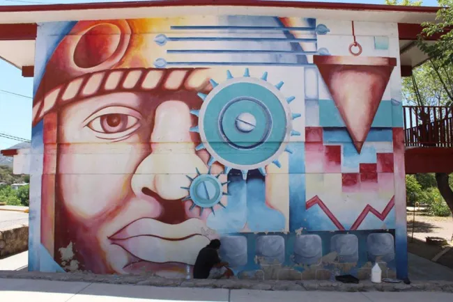 Restauran mural en el Tecnológico