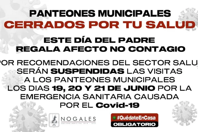 Cierran a partir de hoy panteones