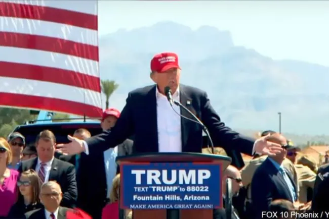 Anuncian visita de Trump a Arizona