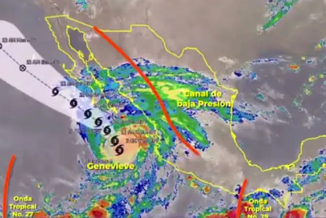 Pasa mayor riesgo de “Genevieve”