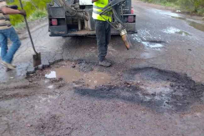 Intensifican campaña de bacheo en la ciudad