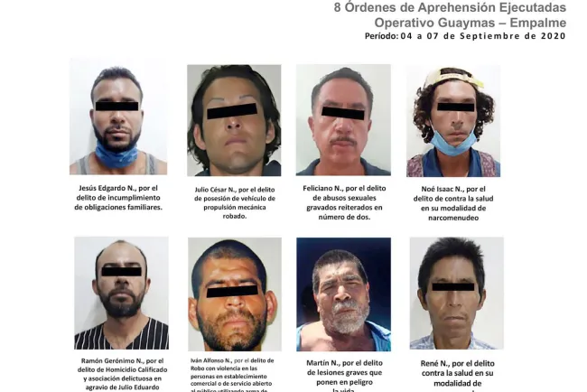 Operativo contra el crimen en Guaymas