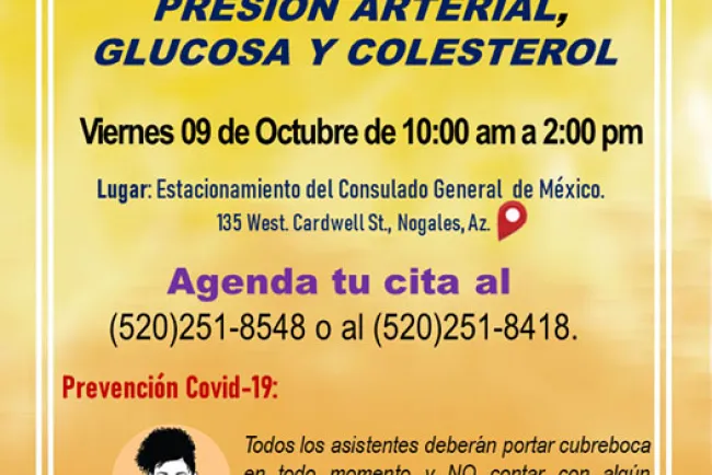 Instan a realizarse pruebas gratis de varias enfermedades