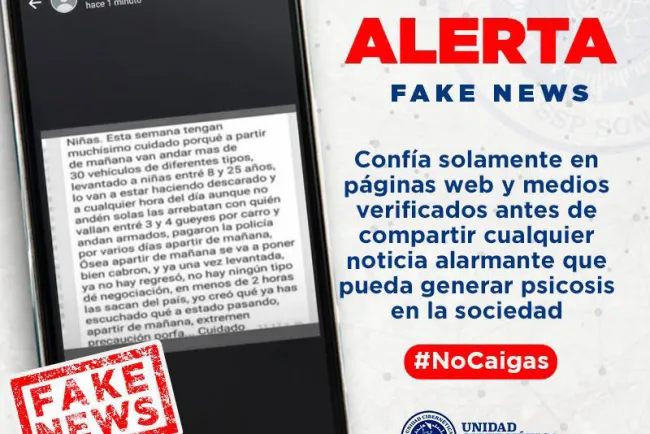 Advierte sobre información falsa la Unidad Cibernética