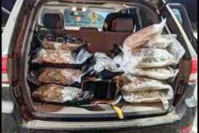 Detenido con droga envuelta como regalo