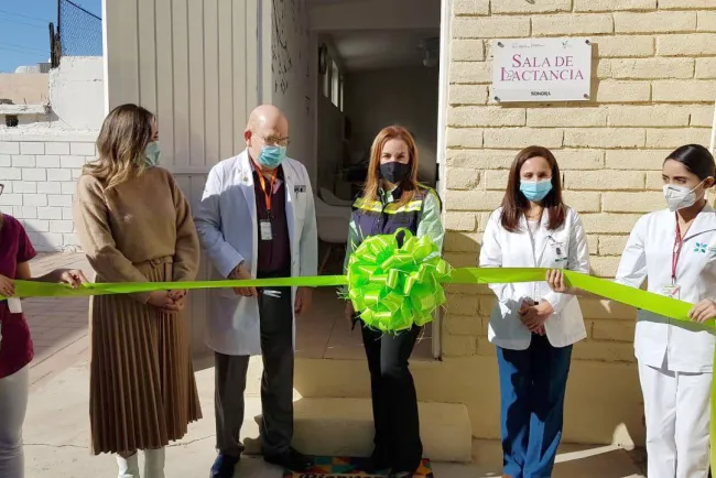 Inauguran sala de lactancia en albergue
