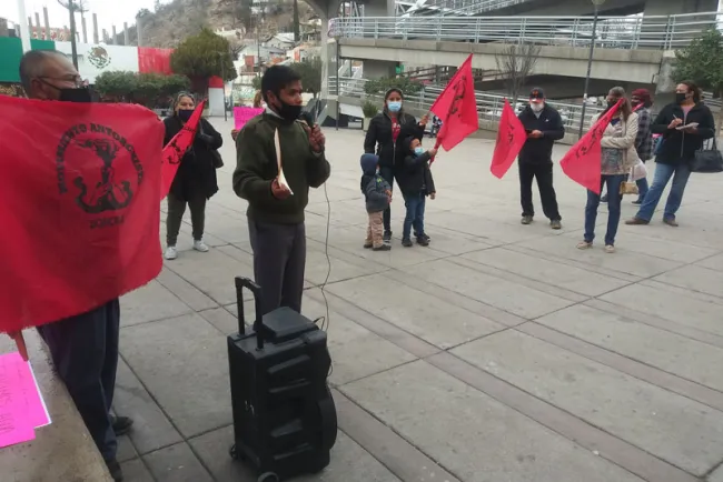Llegan antorchistas a Nogales