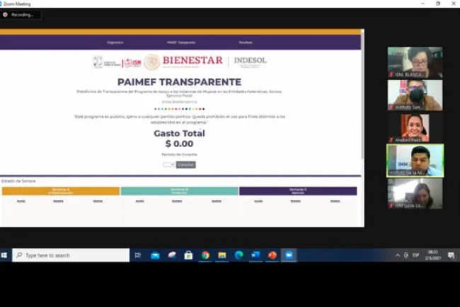 Presenta ISM Plataforma  PAIMEF Transparente