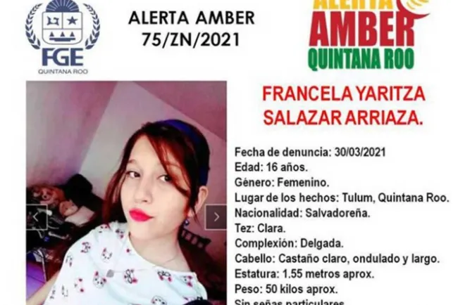 Activan Alerta Amber por Francela, hija de Victoria Esperanza