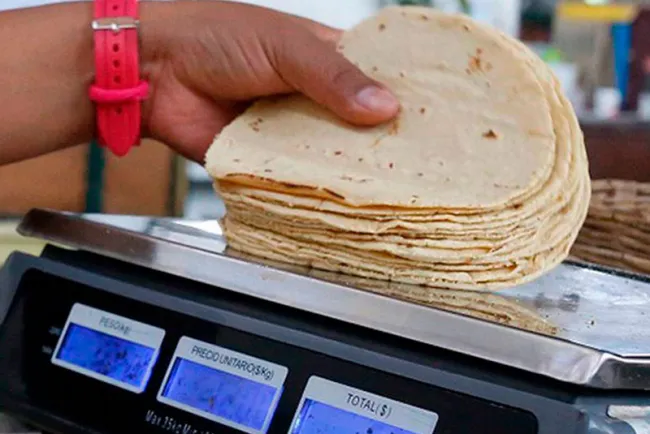 Kilo de tortilla de maíz se vende hasta en 27 pesos
