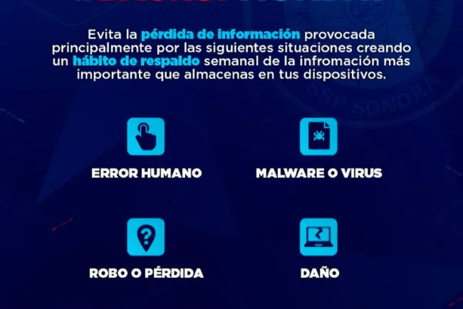 Llama SSP a respaldar datos frecuentemente