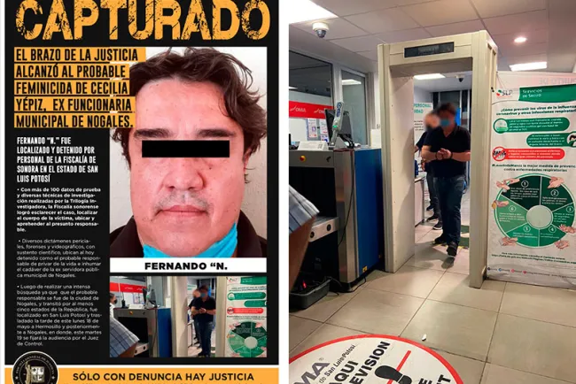 Cae presunto asesino de Cecilia Yépiz