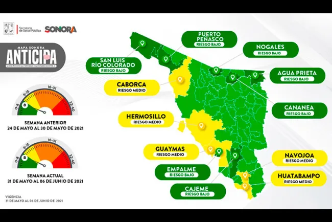 Retroceden 5 municipios por Covid
