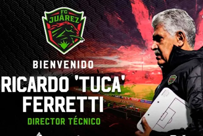 ‘Tuca’ Ferretti toma las riendas de FC Juárez