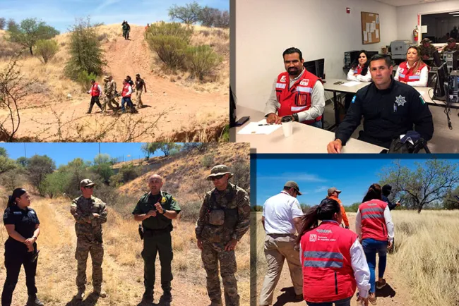 Trabajan SSP Sonora y Border Patrol coordinadamente en rescates humanitarios de migrantes