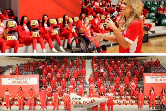 Abandera Gobernadora a Ola Roja
