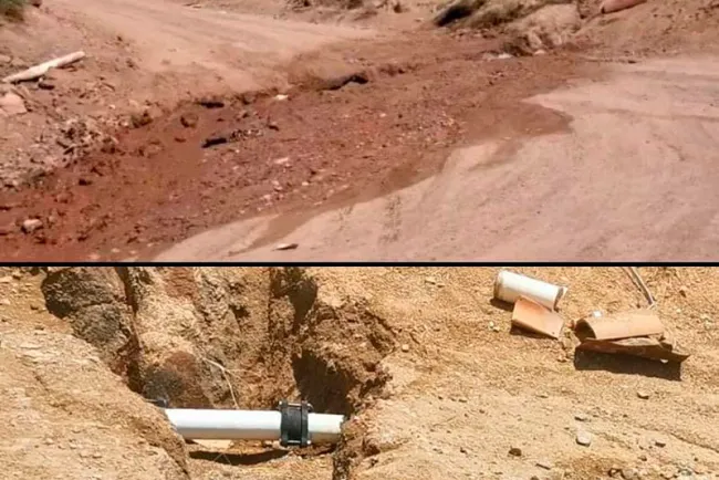 Afectan red de agua conexión irregular