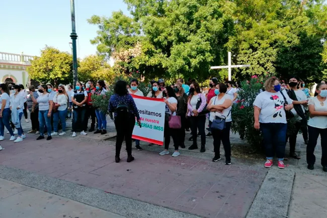 Exigen trabajadoras reapertura de guarderías del IMSS en Sonora