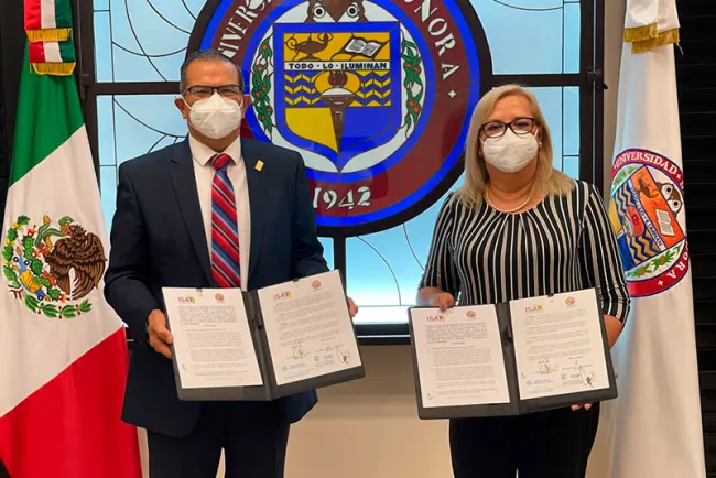 Firman convenio Unison e ISAF