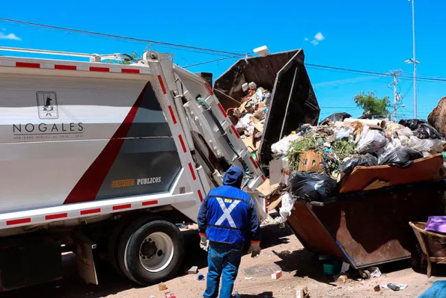 Garantizan servicio de recolección de basura