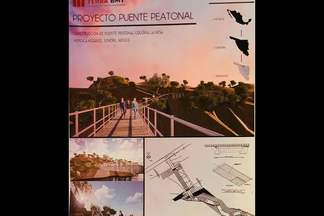 Inicia obra de construcción de puente peatonal en La Mesa