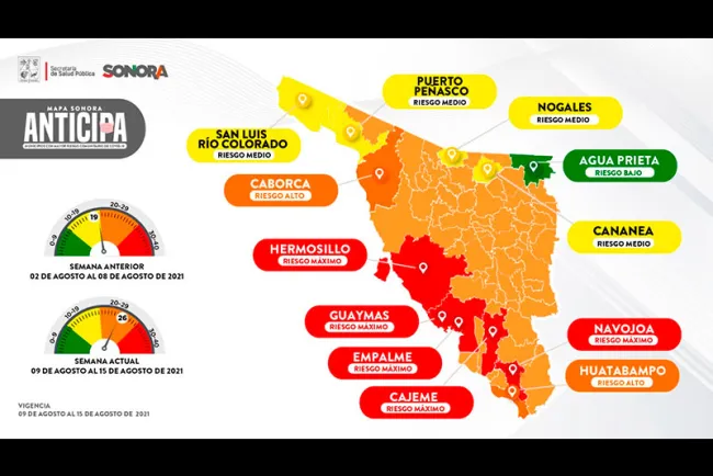 Cinco municipios están en alto riesgo