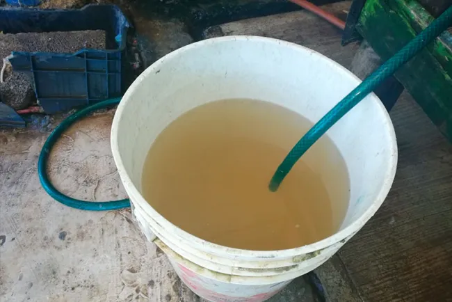 Aclara Oomapas sobre aguas turbias en tuberías