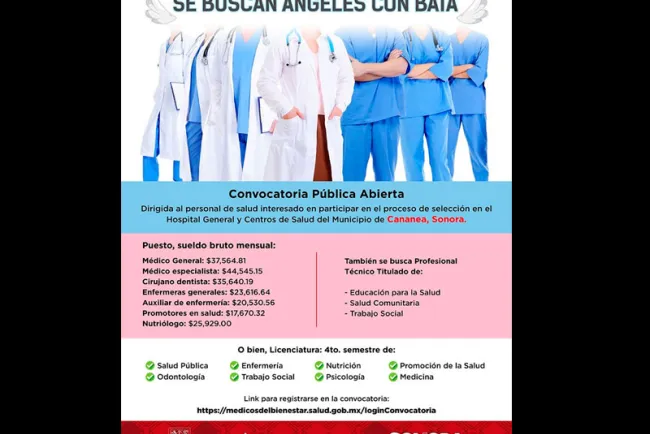 Busca SS Ángeles de bata para Centros de Salud de la entidad