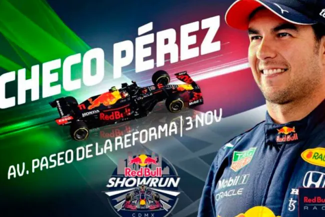 ‘Checo’ Pérez correrá su Red Bull en Reforma