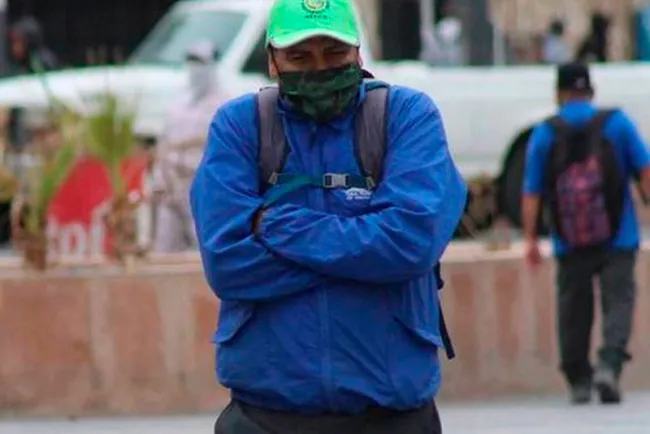 Alertan por llegada de frente frio numero 6