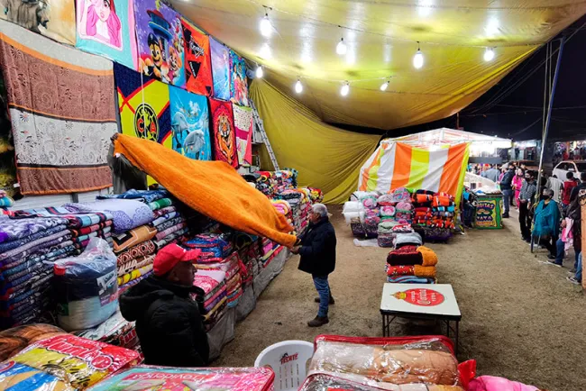 Venta de cobijas, tradición que perdura