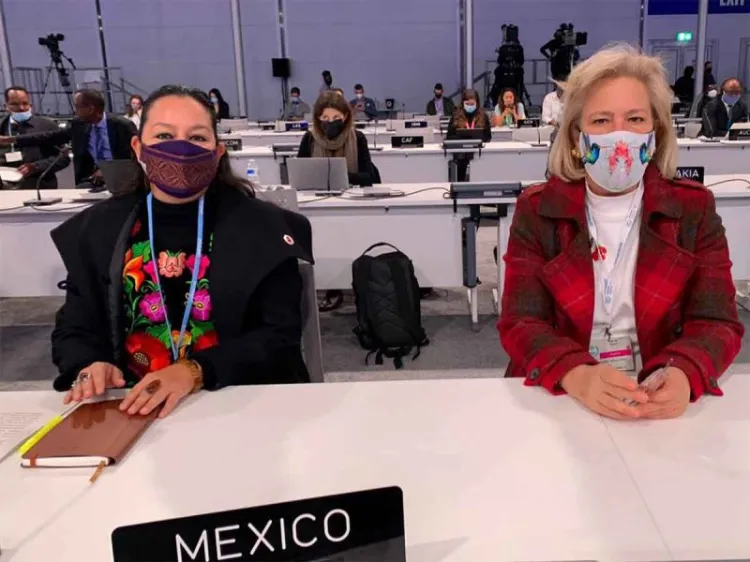 María Luisa Albores se despide de la COP26