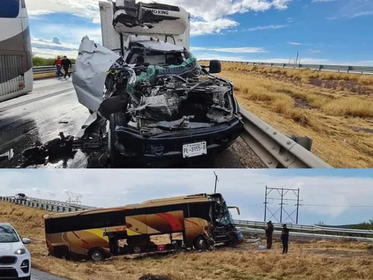 Choca autobús, hay 16 heridos