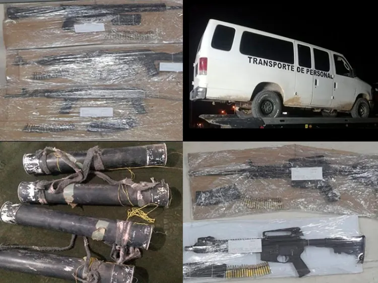 INTEGRA FGR INVESTIGACIÓN TRAS ASEGURAR ARMAMENTO ABANDONADO EN ALTAR, SONORA.