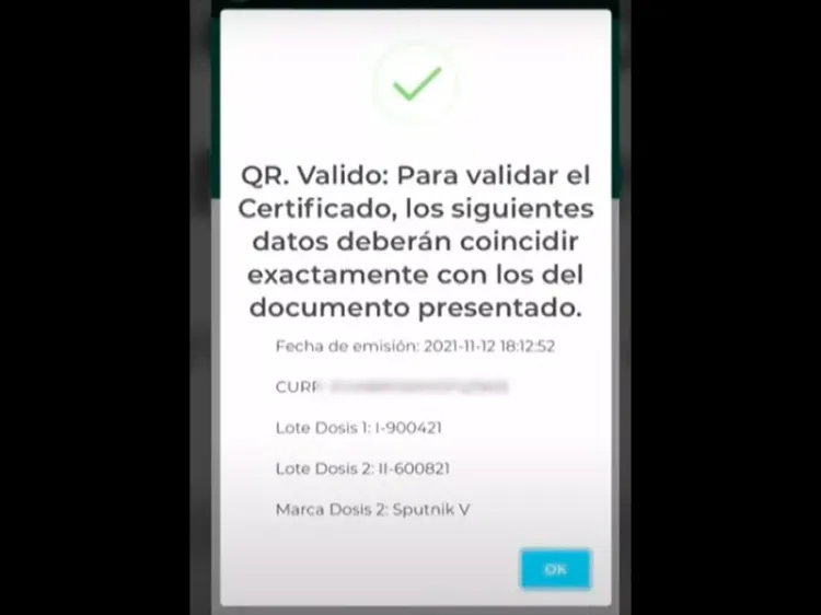 En dos horas y por 3 mil 500 pesos, certificados de vacunación falsos