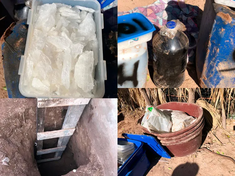 EN CATEO FGR DESMANTELA NARCOLABORATORIO EN SAN IGNACIO RÍO MUERTO, SONORA