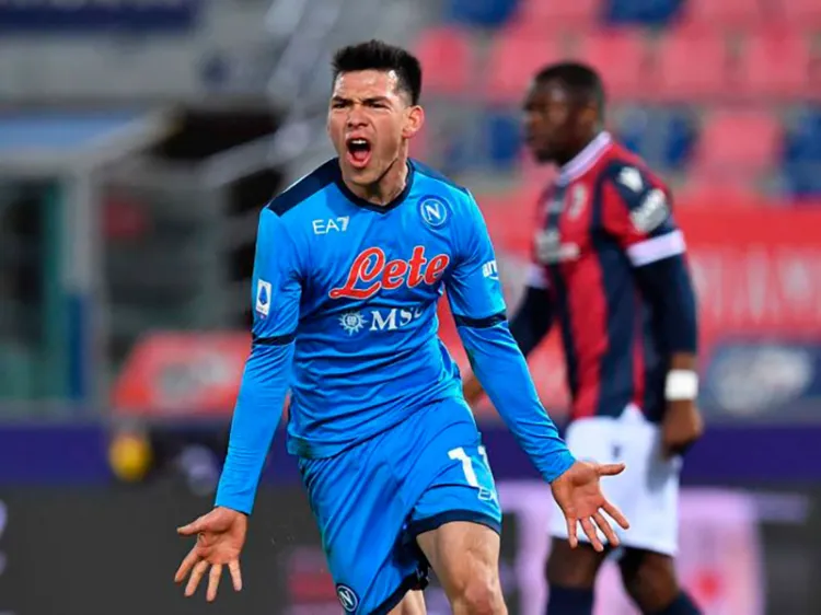 'Chucky' Lozano da la victoria al Nápoles sobre el Bolonia
