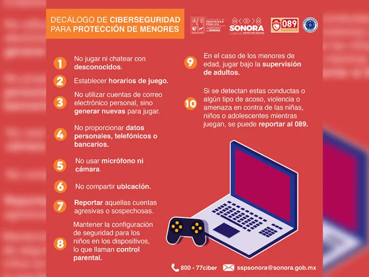 Pide SSP a padres proteger a menores en uso de internet