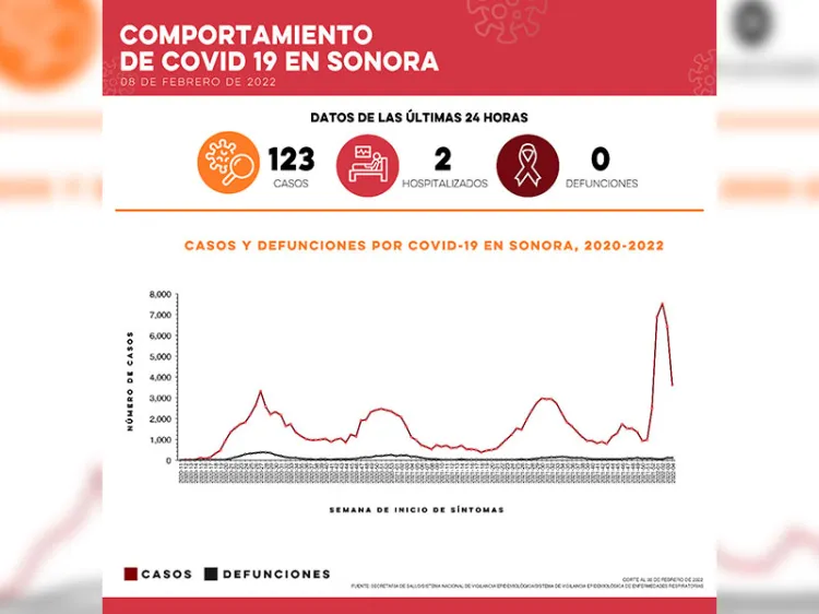 Confirman 123 casos y cero muertes por Covid-19