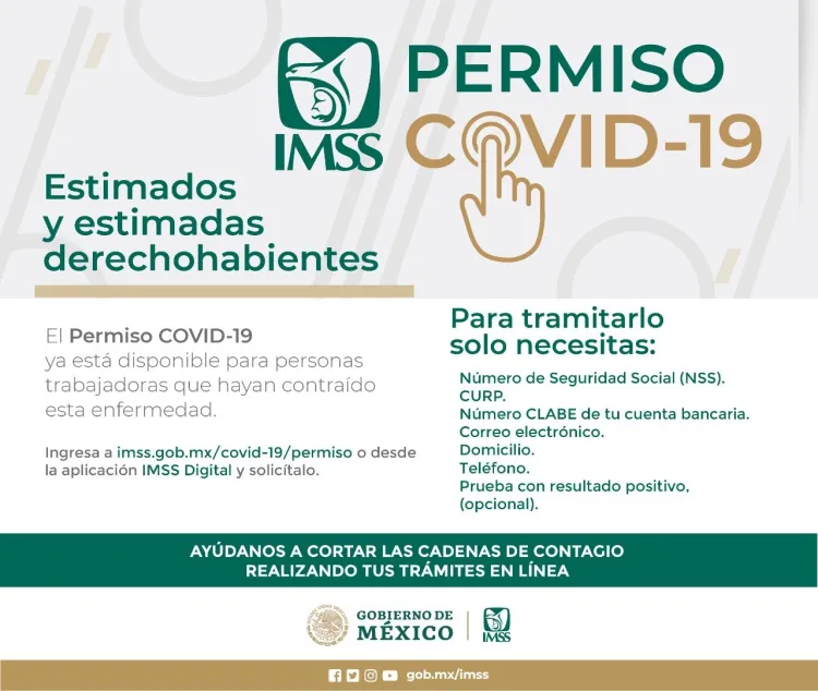 <b>Suspende IMSS permiso Covid
en línea</b>