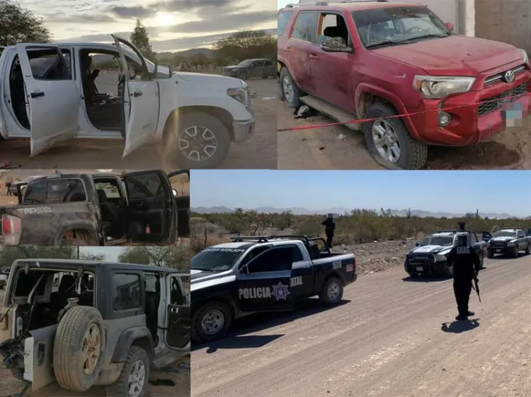 Asegura Sedena y PESP a cuatro personas armadas en operativo Caborca