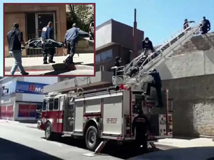 Rescatan cuerpo de hombre que estaba en techo