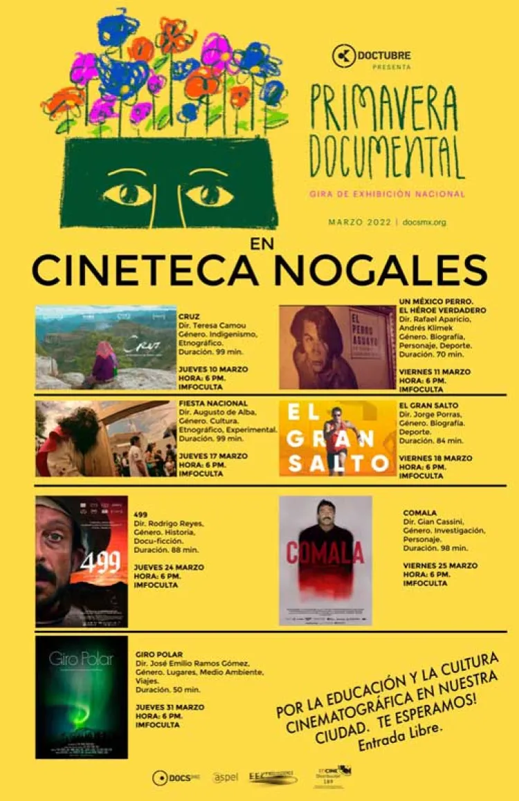 Exhibirán 7 documentales en Cineteca Nogales