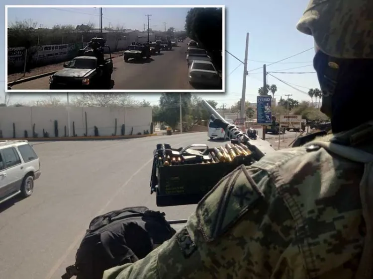Refuerza Sedena seguridad de Nogales y Caborca
