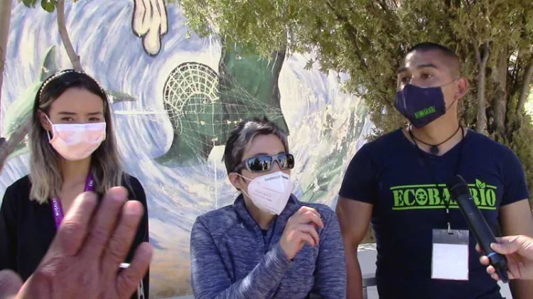 Plantan árboles en preparatoria