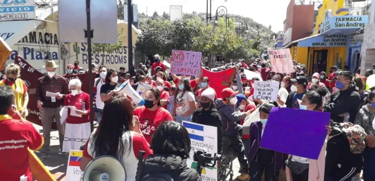 Alzan migrantes la voz en marcha, piden atención de EU