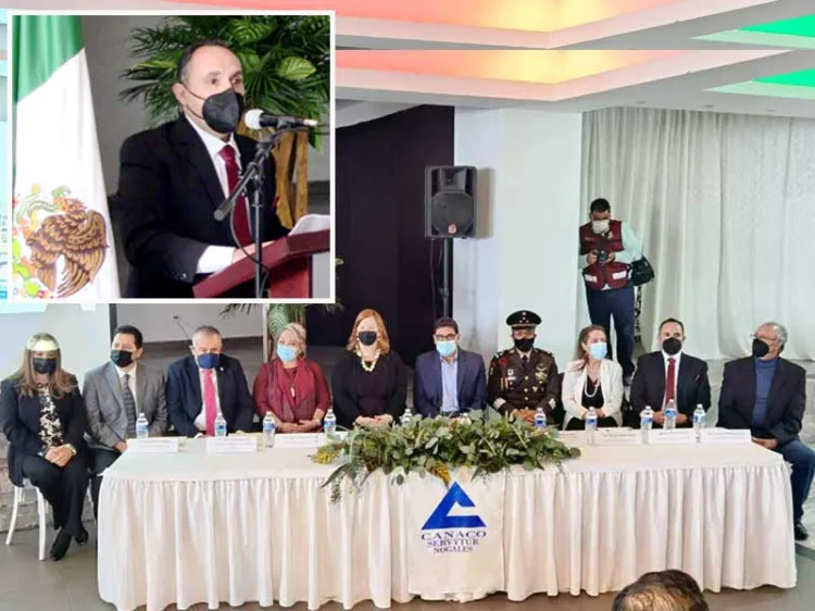 Realizan cambio de mesa directiva de la Canaco Nogales