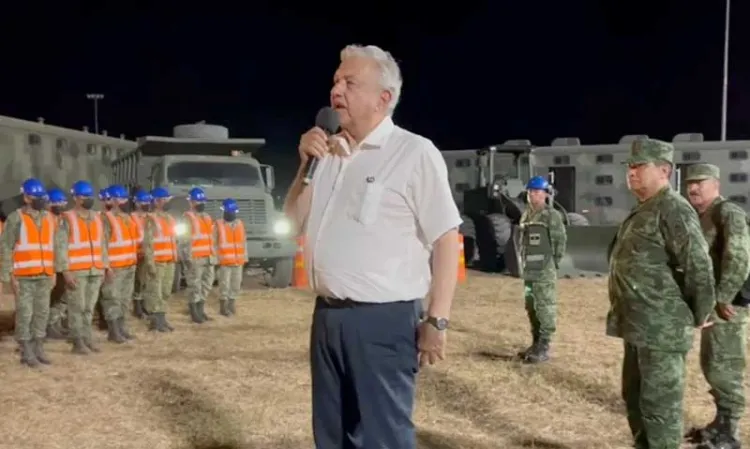 Inician militares construcción de Tren Maya y aeropuerto de Tulum; obras no tienen fines de lucro: AMLO