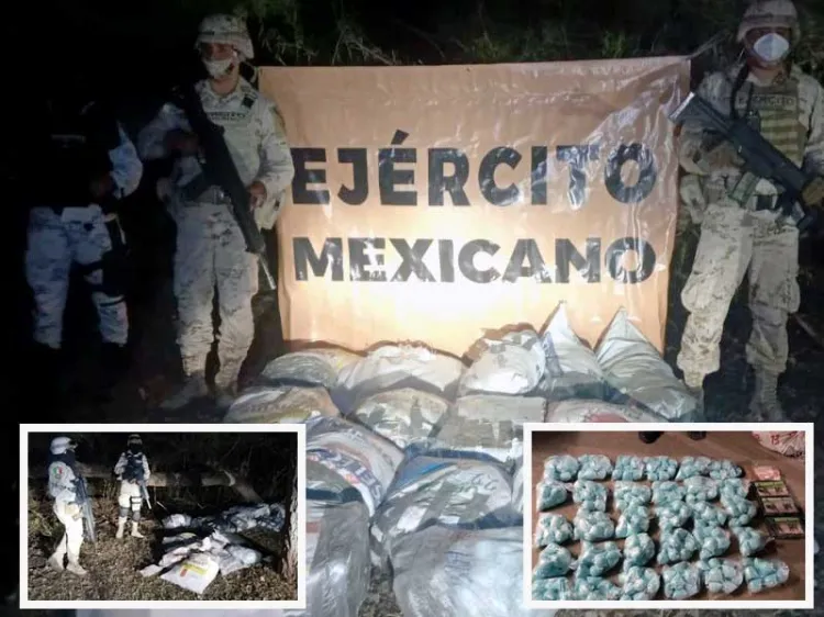 Asegura Sedena droga en pista clandestina; avioneta logró huir