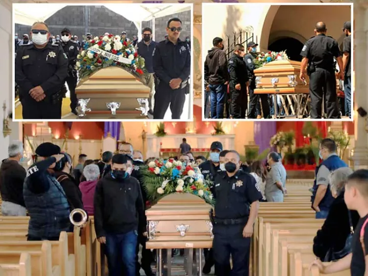 Dan último adiós a oficial de policía